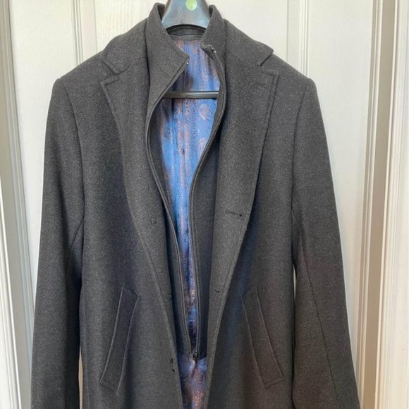 BÄUMLER NEW MEN’S NVR WORN GERMAN DESIGNER WOOL/CASHMERE FALL/WINTER COAT - Picture 1 of 10